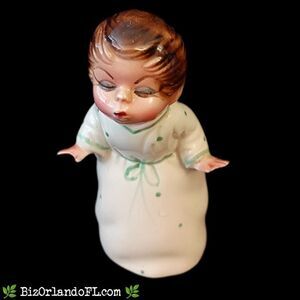 VINTAGE: Josef Originals Figurine Rare Find Handpainted Kissing Angel ** FAIR **